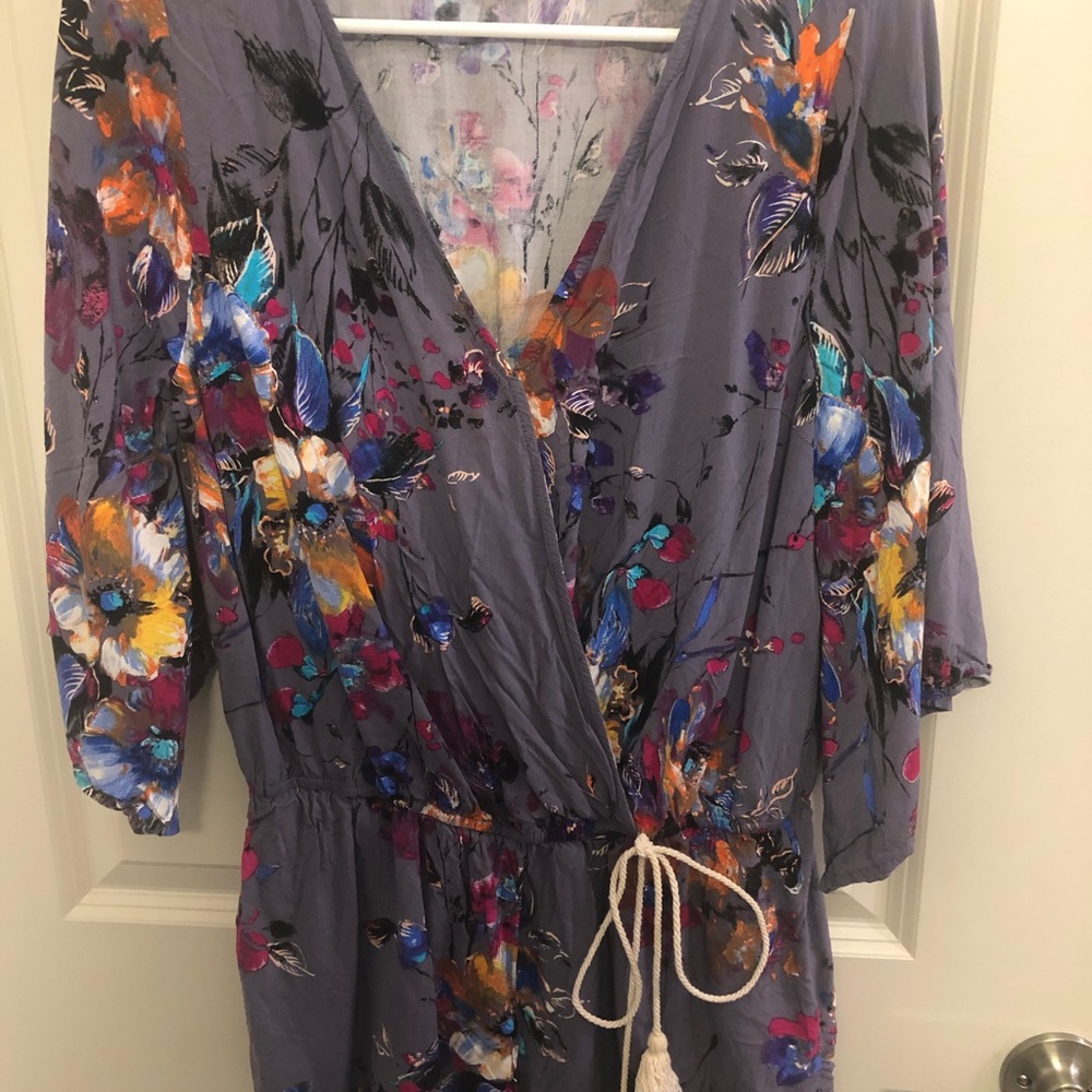DARLING Long Sleeved Floral Romper